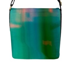 Shadow Faintly Faint Line Green Flap Messenger Bag (l)  by Mariart