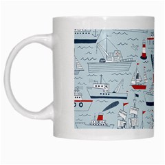 Ships Sails White Mugs by Mariart