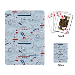 Ships Sails Playing Card by Mariart