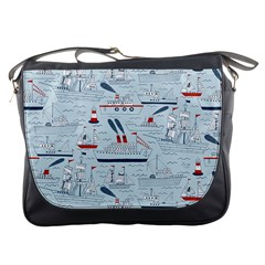 Ships Sails Messenger Bags by Mariart