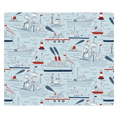 Ships Sails Double Sided Flano Blanket (small) 