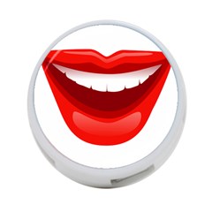 Smile Lips Transparent Red Sexy 4-port Usb Hub (one Side)