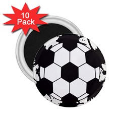 Soccer Camp Splat Ball Sport 2 25  Magnets (10 Pack) 