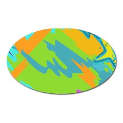 Skatepark Seaworld Fish Oval Magnet