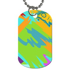 Skatepark Seaworld Fish Dog Tag (two Sides) by Mariart