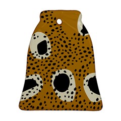 Surface Patterns Spot Polka Dots Black Bell Ornament (two Sides) by Mariart