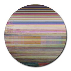 Shadow Faintly Faint Line Included Static Streaks And Blotches Color Round Mousepads by Mariart