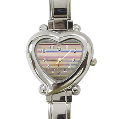 Shadow Faintly Faint Line Included Static Streaks And Blotches Color Heart Italian Charm Watch by Mariart