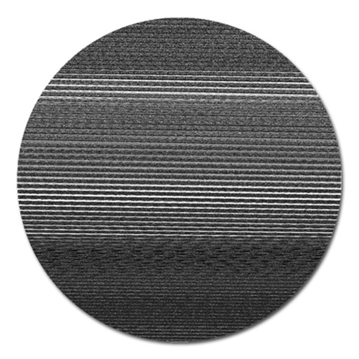 Shadow Faintly Faint Line Included Static Streaks And Blotches Color Gray Magnet 5  (Round)