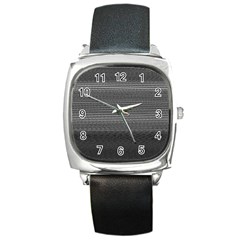 Shadow Faintly Faint Line Included Static Streaks And Blotches Color Gray Square Metal Watch by Mariart