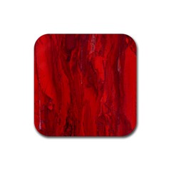 Stone Red Volcano Rubber Coaster (square) 