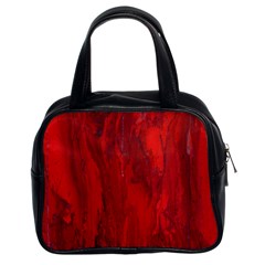 Stone Red Volcano Classic Handbags (2 Sides)