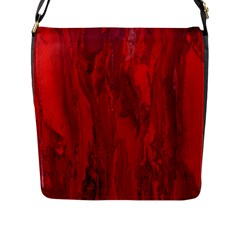 Stone Red Volcano Flap Messenger Bag (l)  by Mariart