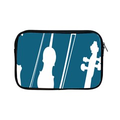 Violin Music Blue Apple Ipad Mini Zipper Cases by Mariart