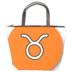 Taurus Symbol Sign Orange Bucket Bags