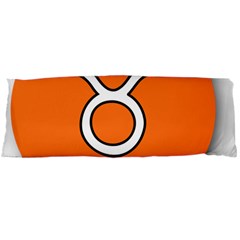 Taurus Symbol Sign Orange Body Pillow Case (dakimakura)