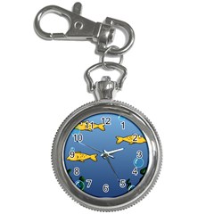 Water Bubbles Fish Seaworld Blue Key Chain Watches