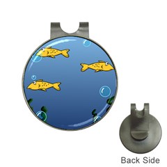 Water Bubbles Fish Seaworld Blue Hat Clips with Golf Markers