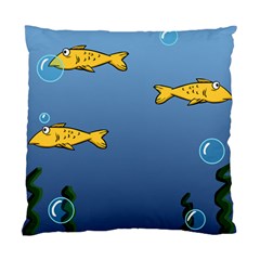 Water Bubbles Fish Seaworld Blue Standard Cushion Case (One Side)