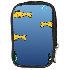 Water Bubbles Fish Seaworld Blue Compact Camera Cases