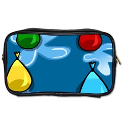 Water Balloon Blue Red Green Yellow Spot Toiletries Bags 2-side