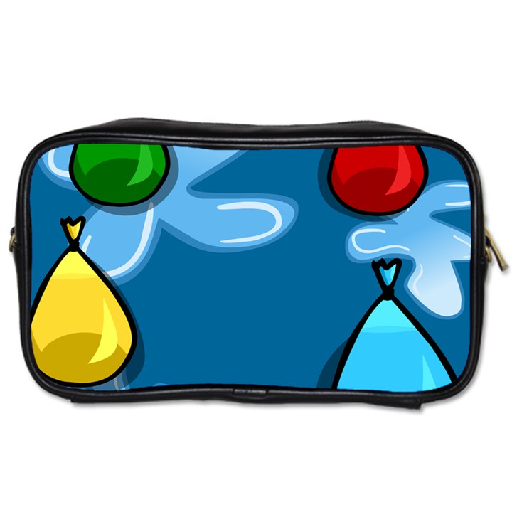 Water Balloon Blue Red Green Yellow Spot Toiletries Bags 2-Side