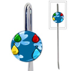 Water Balloon Blue Red Green Yellow Spot Book Mark