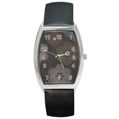 Walls Medallion Floral Grey Polka Barrel Style Metal Watch