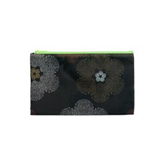 Walls Medallion Floral Grey Polka Cosmetic Bag (xs)