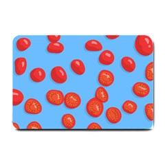 Tomatoes Fruite Slice Red Small Doormat  by Mariart
