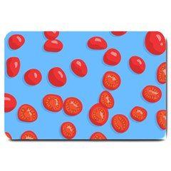 Tomatoes Fruite Slice Red Large Doormat  by Mariart