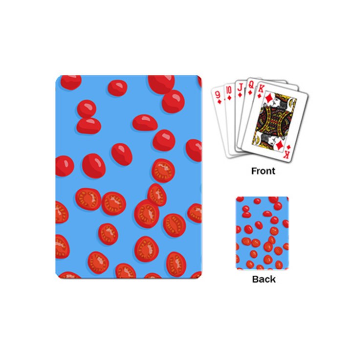 Tomatoes Fruite Slice Red Playing Cards (Mini) 