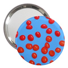 Tomatoes Fruite Slice Red 3  Handbag Mirrors by Mariart