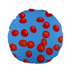 Tomatoes Fruite Slice Red Standard 15  Premium Round Cushions