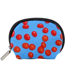 Tomatoes Fruite Slice Red Accessory Pouches (small)  by Mariart