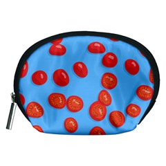 Tomatoes Fruite Slice Red Accessory Pouches (medium)  by Mariart