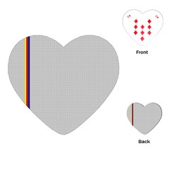 Watermark Circle Polka Dots Black Red Playing Cards (heart) 