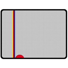 Watermark Circle Polka Dots Black Red Fleece Blanket (large) 