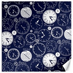 Time World Clocks Canvas 12  X 12  