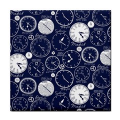 Time World Clocks Face Towel by Mariart