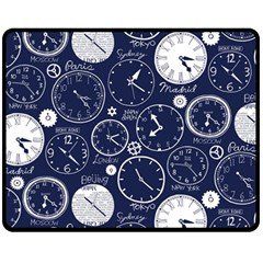 Time World Clocks Fleece Blanket (medium) 