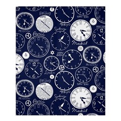 Time World Clocks Shower Curtain 60  X 72  (medium)  by Mariart