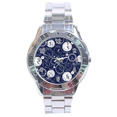 Time World Clocks Stainless Steel Analogue Watch