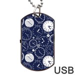 Time World Clocks Dog Tag USB Flash (Two Sides) Front