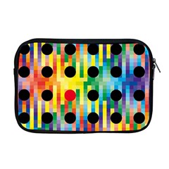 Watermark Circles Squares Polka Dots Rainbow Plaid Apple Macbook Pro 17  Zipper Case