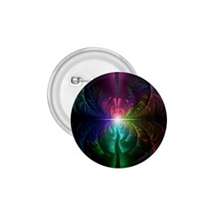 Anodized Rainbow Eyes And Metallic Fractal Flares 1 75  Buttons by jayaprime