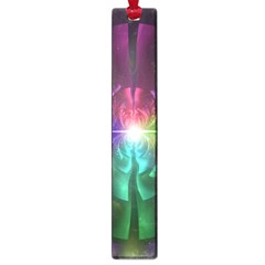 Anodized Rainbow Eyes And Metallic Fractal Flares Large Book Marks