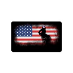 Honor Our Heroes On Memorial Day Magnet (name Card) by Catifornia