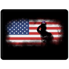 Honor Our Heroes On Memorial Day Fleece Blanket (large)  by Catifornia