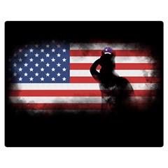 Honor Our Heroes On Memorial Day Double Sided Flano Blanket (medium)  by Catifornia